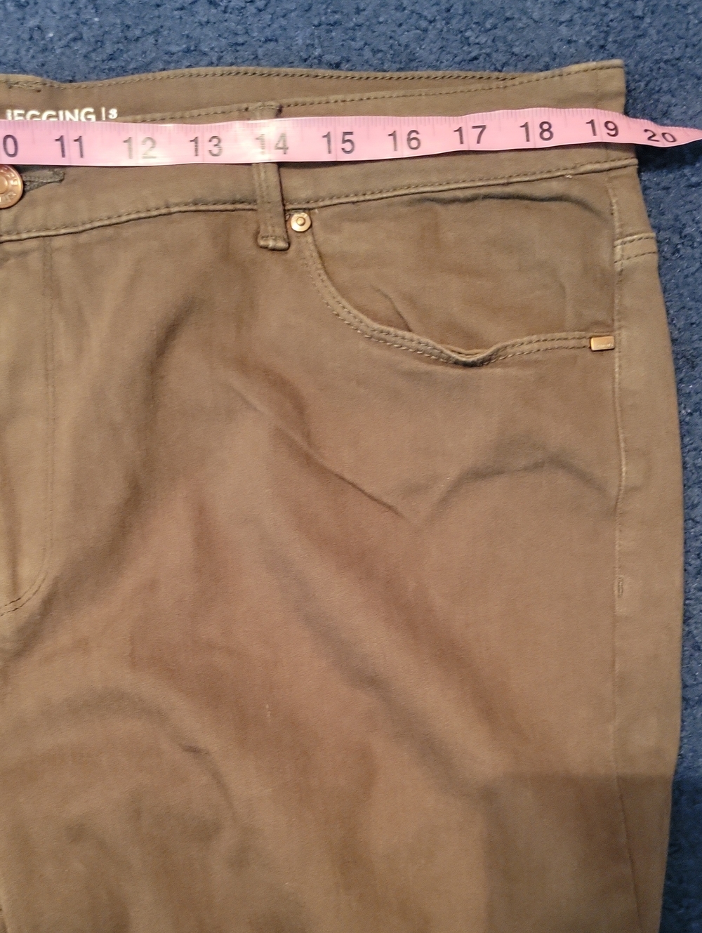 Chico's Olive Green Jeggings - Picture 5 of 7